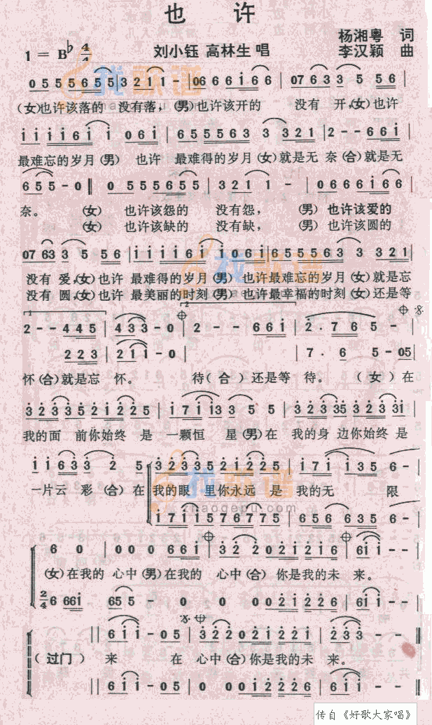 也许