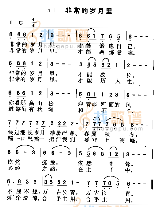 非常的岁月里