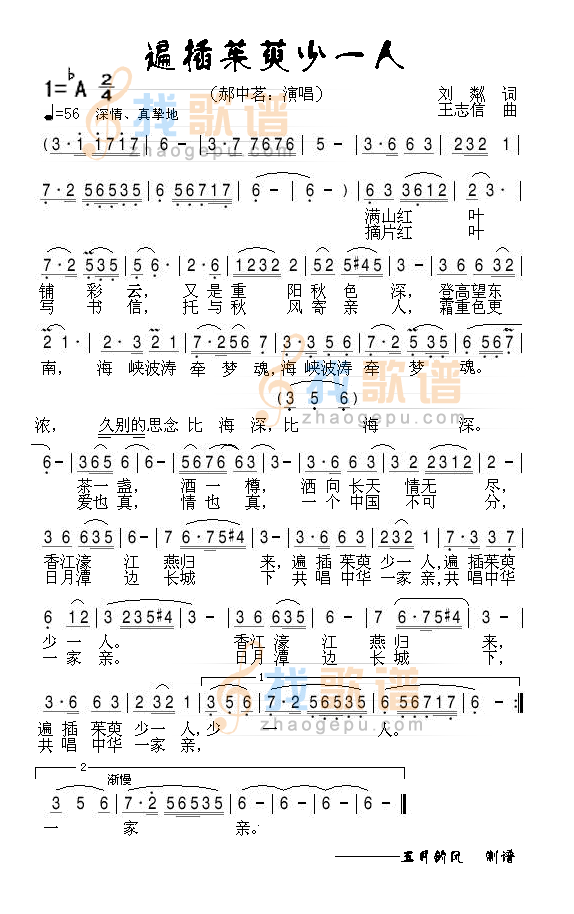 遍插茱萸少一人