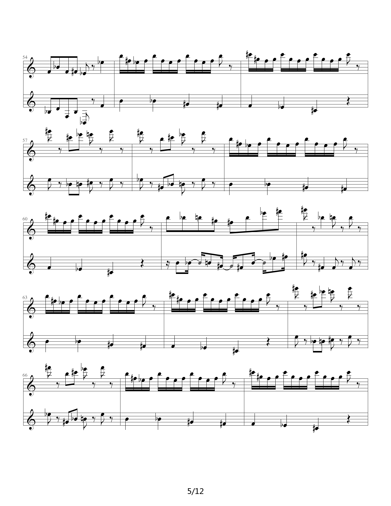 FC 热血进行曲 C调