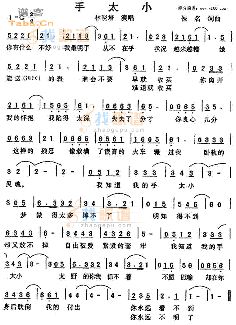 手太小