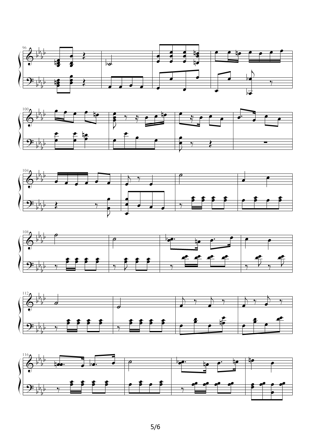 美中美进行曲 降E调