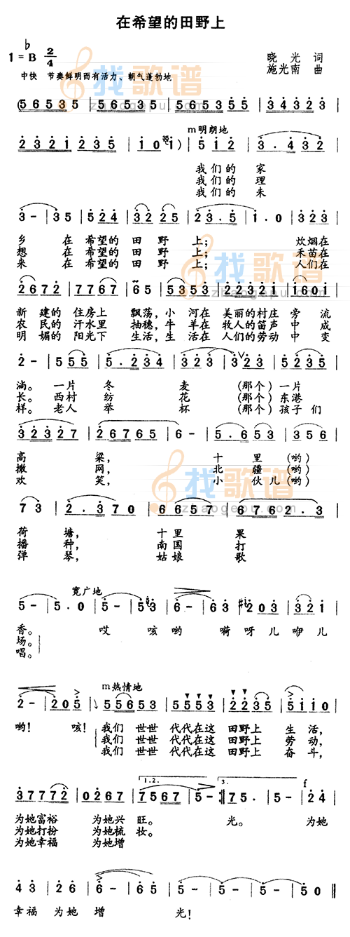 在希望的田野上