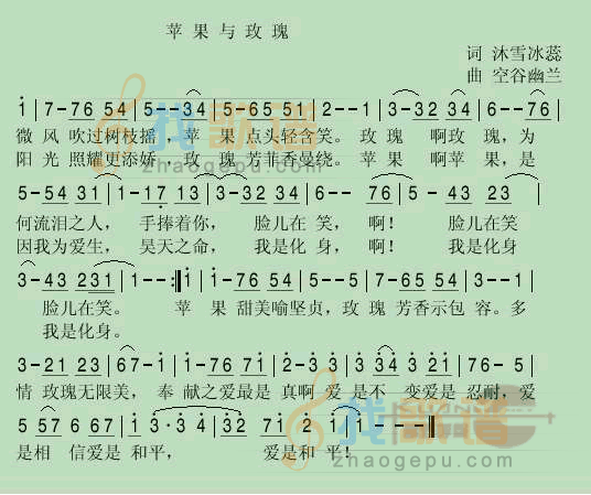 苹果与玫瑰