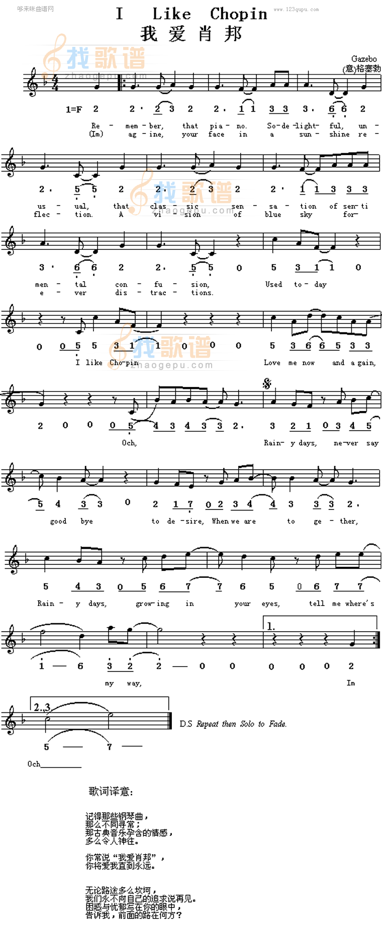 我爱肖邦I Like Chopin(格塞勃)