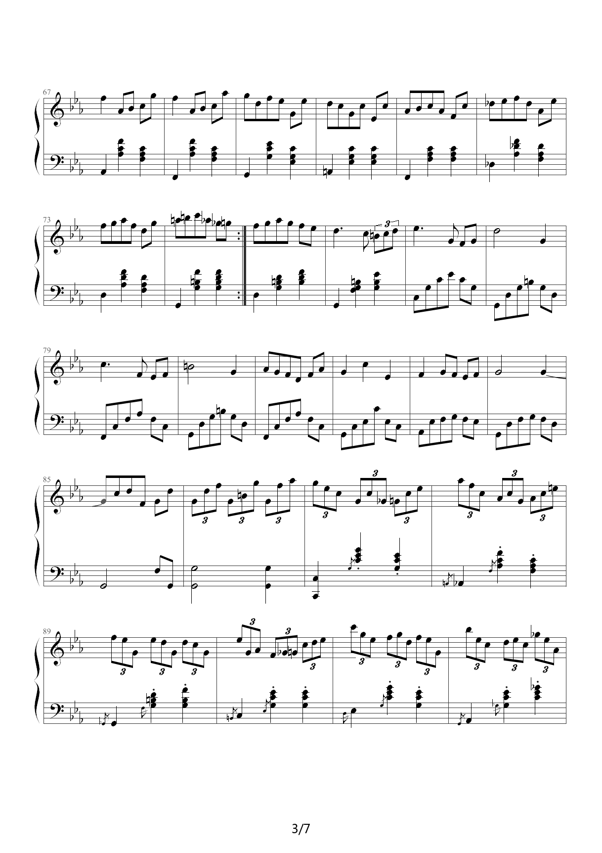 #15 Waltz - Mew 梦幻圆舞曲 降E调