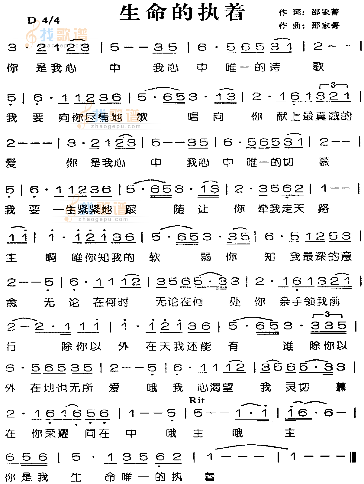 生命的执着