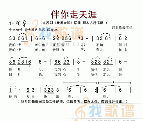 伴你走天涯
