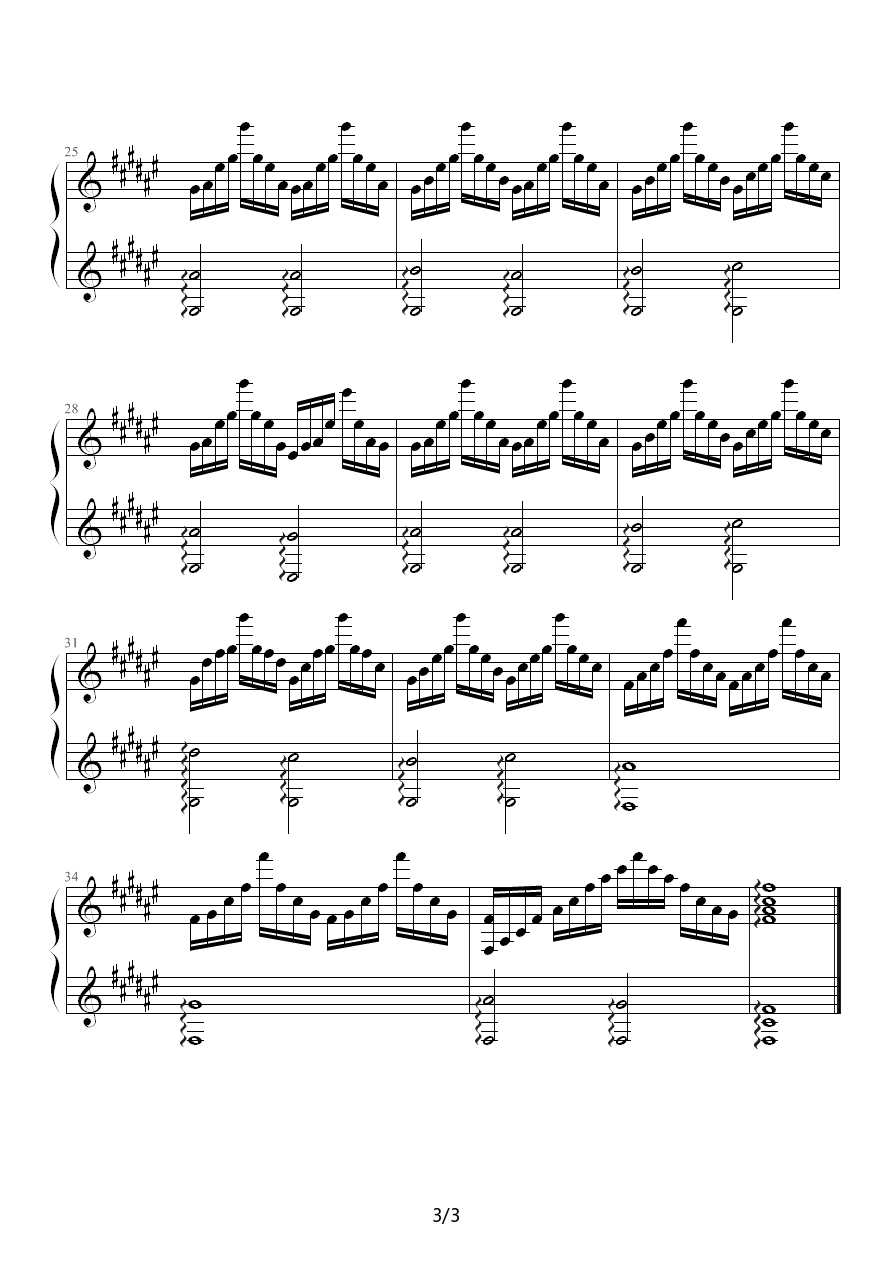 练习曲no2 降G调