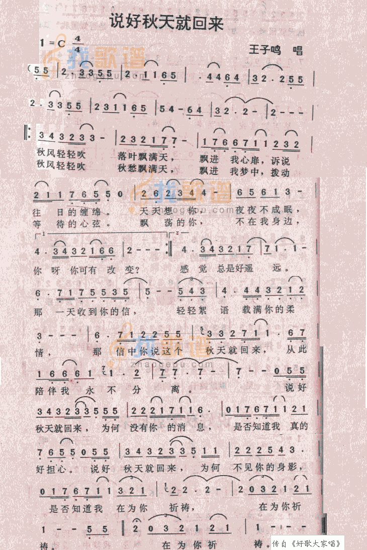 说好秋天就回来