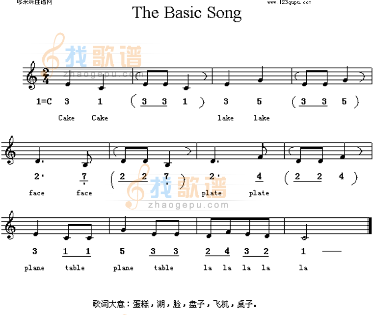 The basic song