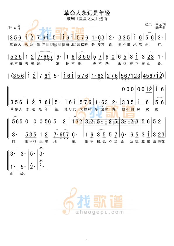 革命人永远是年轻