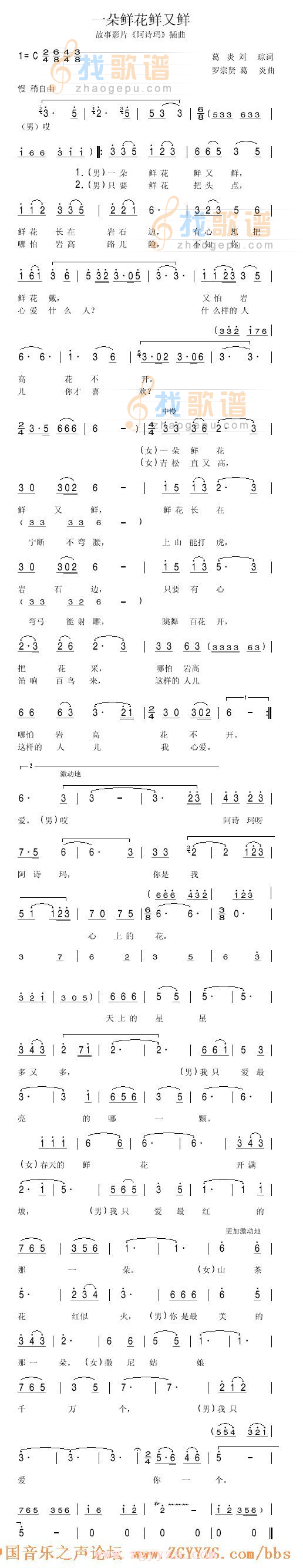 一朵鲜花鲜又鲜