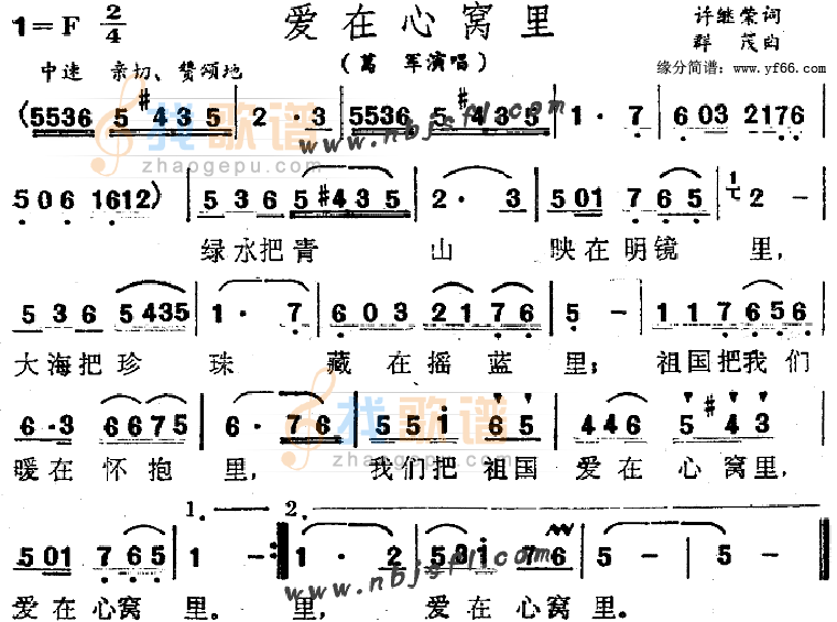 爱在心窝里