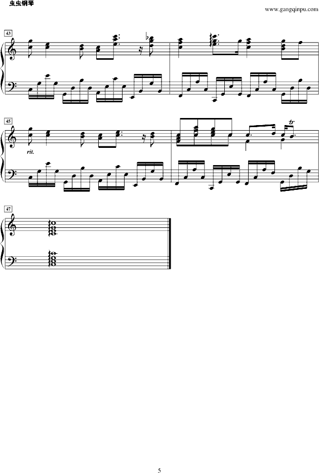 Canon Adapted for Piano, Original 卡农巴洛克原版的钢琴变奏