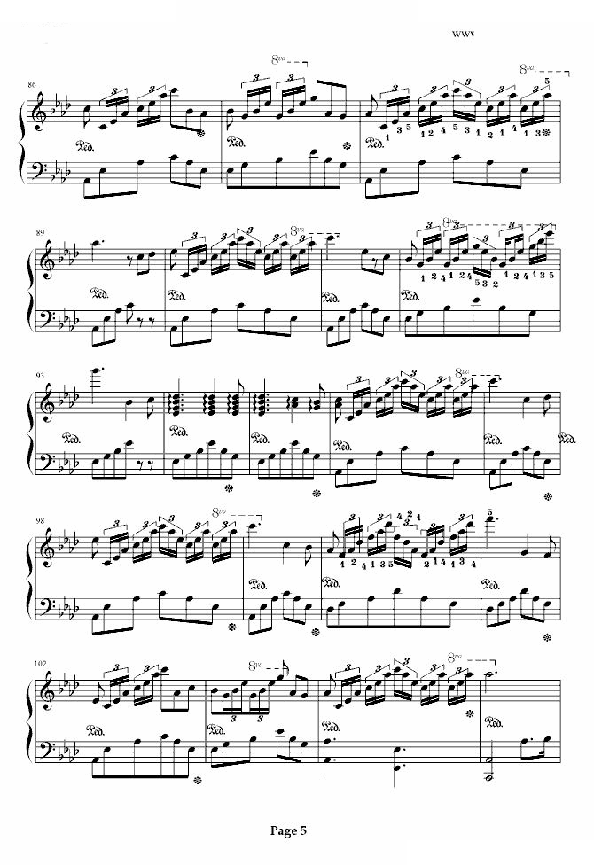 甜蜜奏鸣曲（三连音附指法）