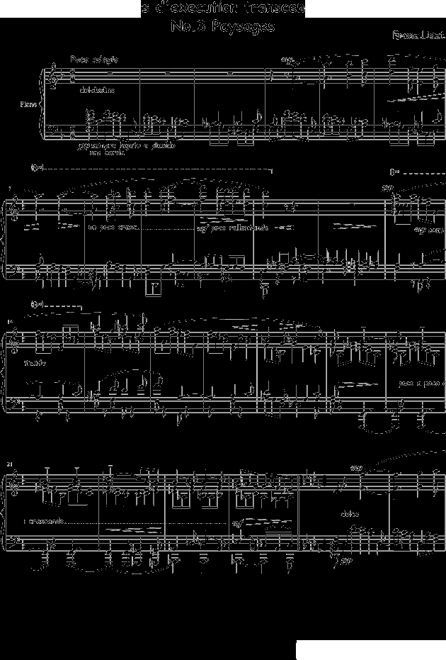 Etudes dexecution transcendante No.3 （Paysages）