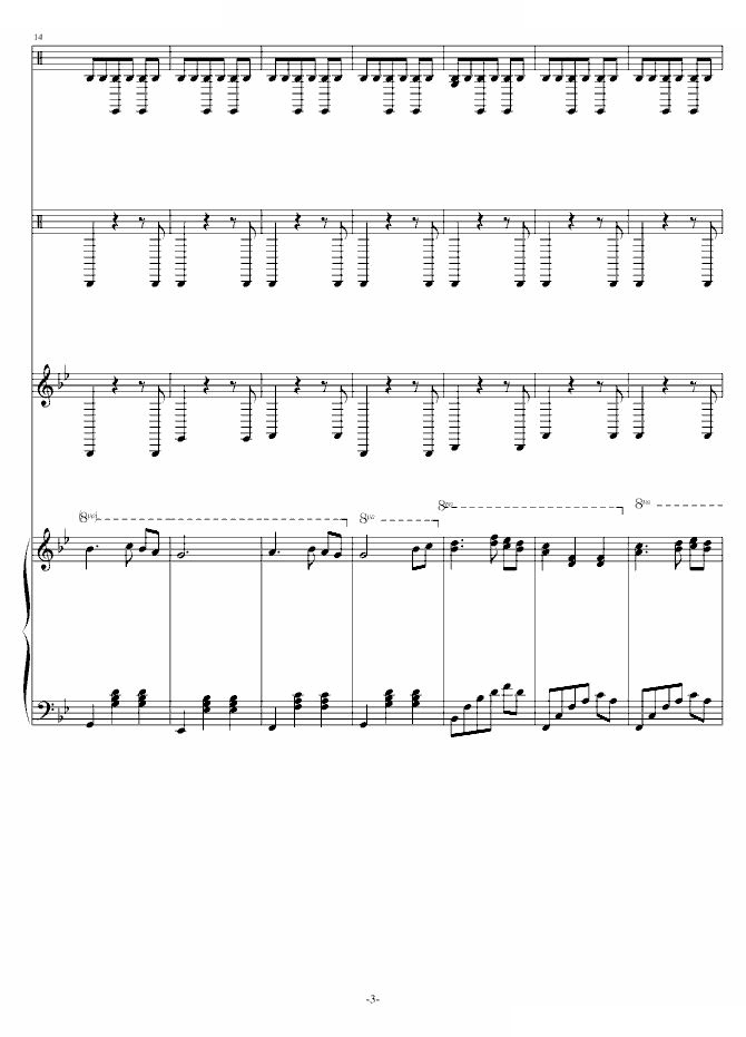 爱的圆舞曲（总谱）
