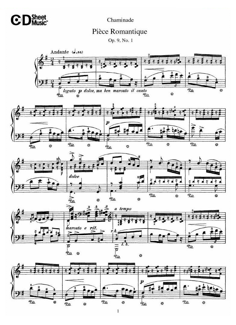 Chaminade_09-1_Piece Romantique