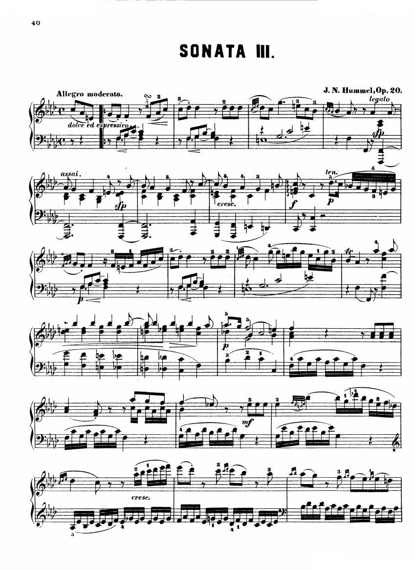 Hummel Op.20 no.1