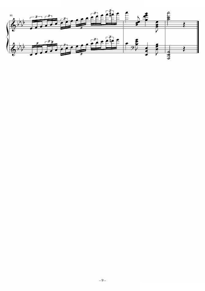 降A大调第六练习曲