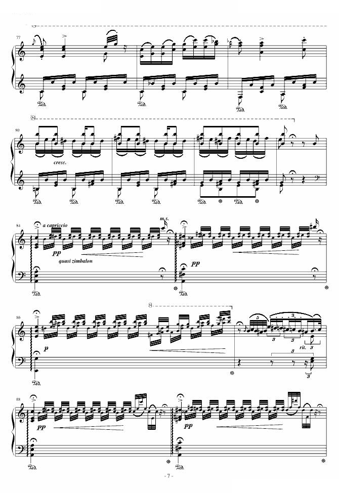 李斯特匈牙利狂想曲第10号 技巧惊人之作！