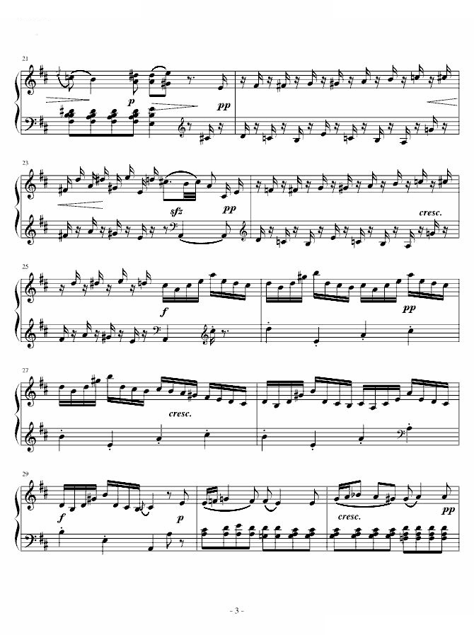 D大调奏鸣曲