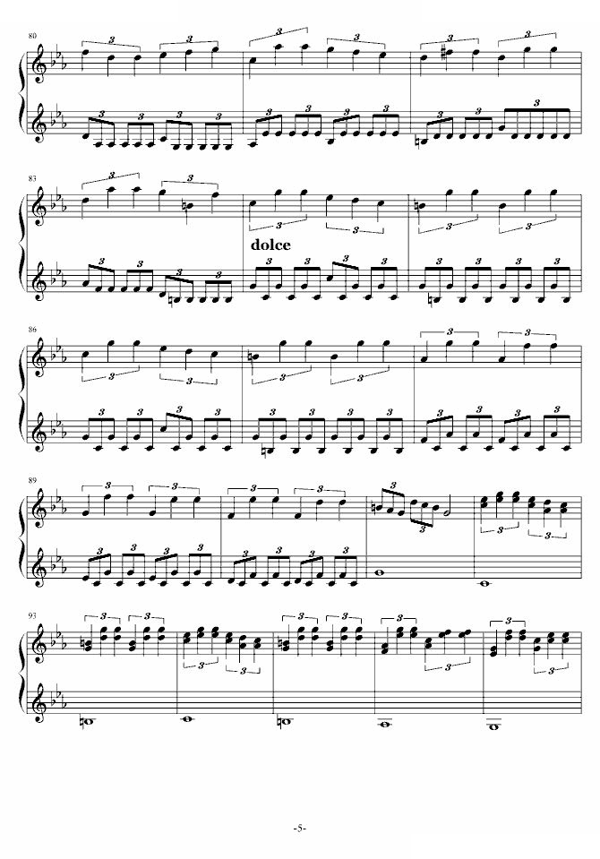 C小调第一钢琴奏鸣曲第二乐章（Ver 2011.6）