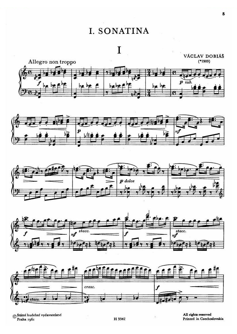 Dobias_piano sonatina no.1