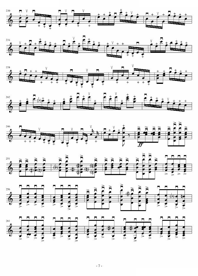 莫扎特主题炫技变奏曲（小提琴版）