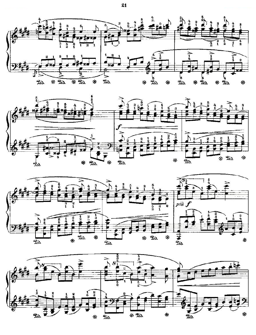 肖邦练习曲Fr.Chopin Op.25 No5-1