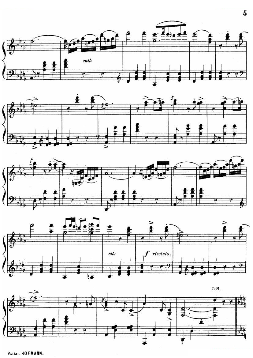 Hofmann Valse in Ab