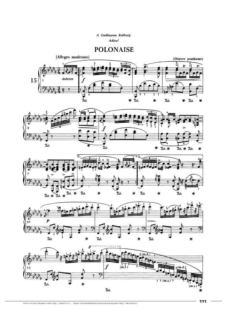 Chopin-Polonaise No.15 in b flat minor