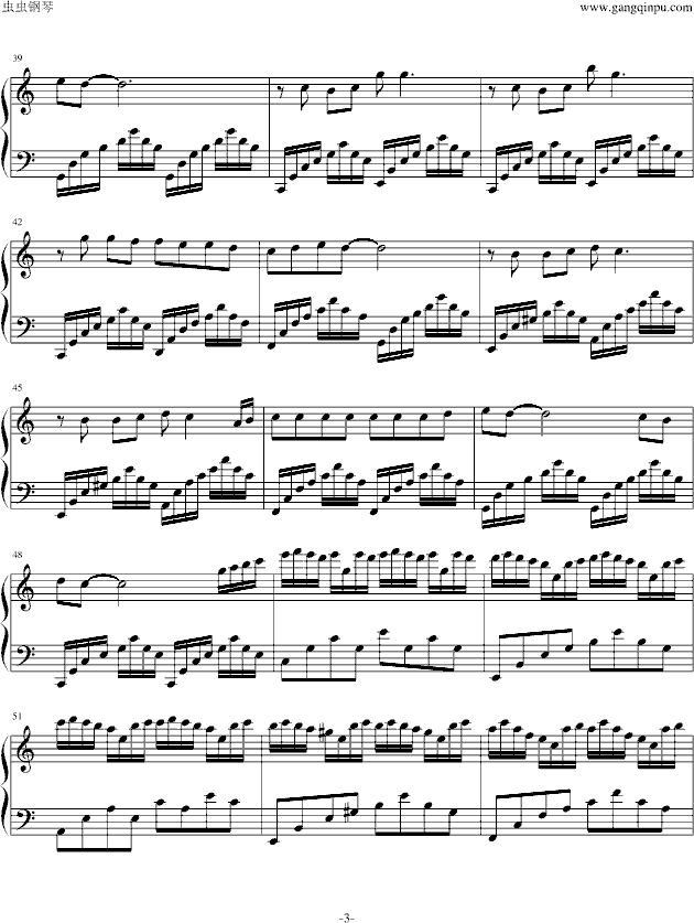 爱的钢琴曲7  黑白键之恋