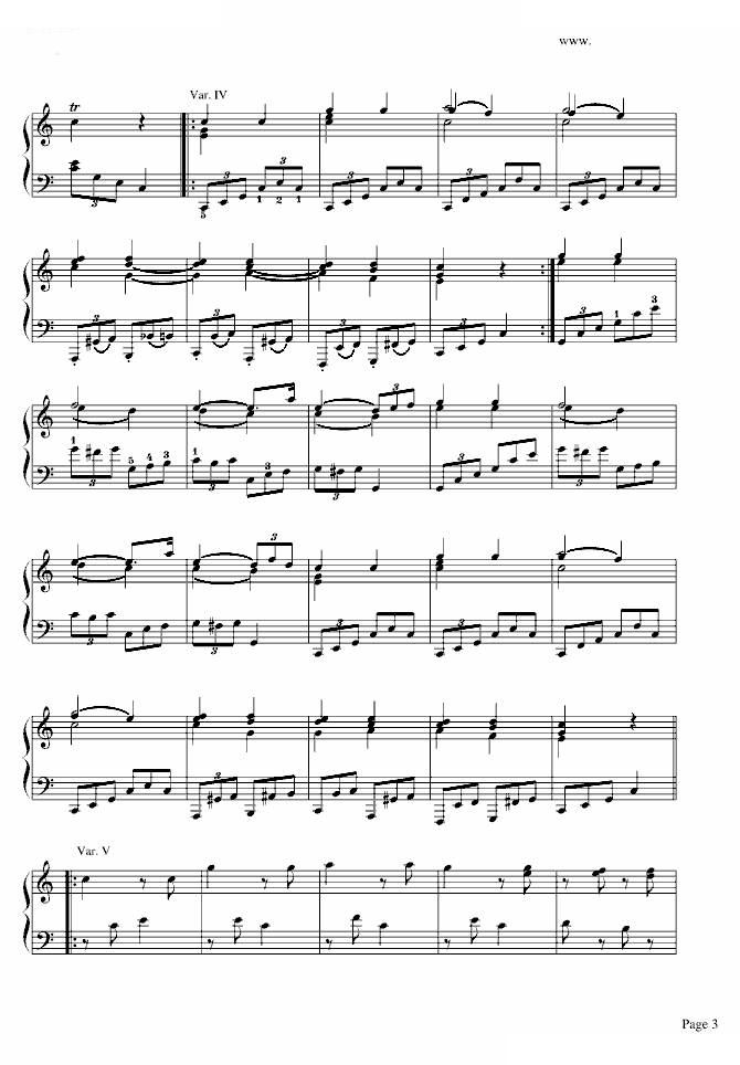 小星星变奏曲（省纸