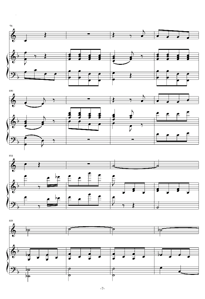 小奏鸣曲第二乐章