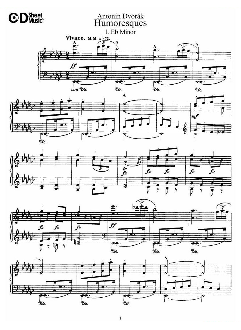 Dvorák_op.101_8_Humoresques