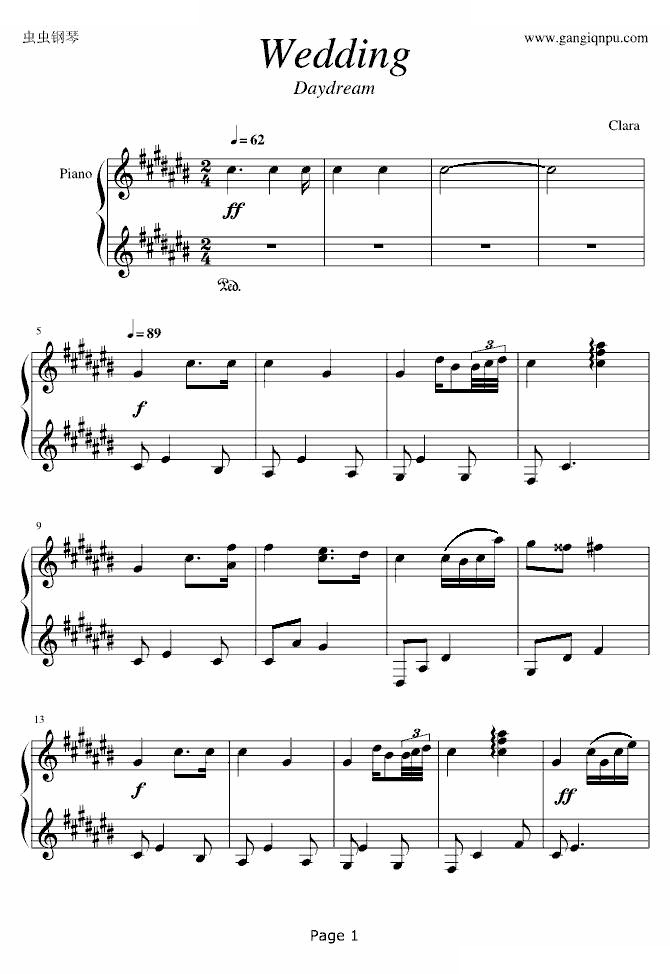 Wedding(升C或C调版)