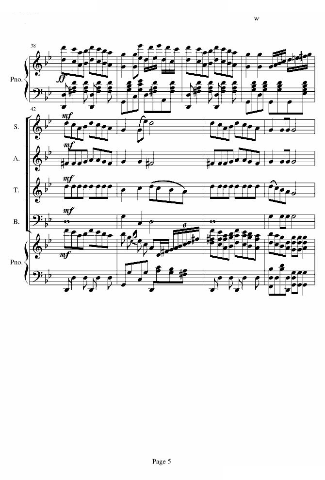 青春舞曲 四部合唱（修改完美版）