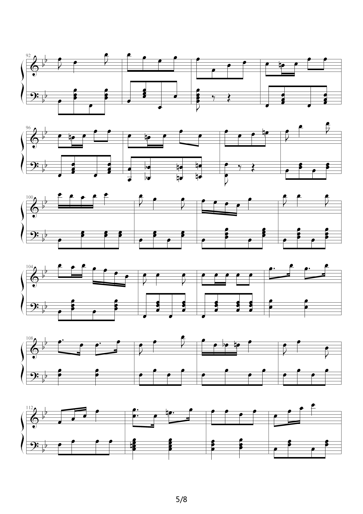 军舰进行曲 F调