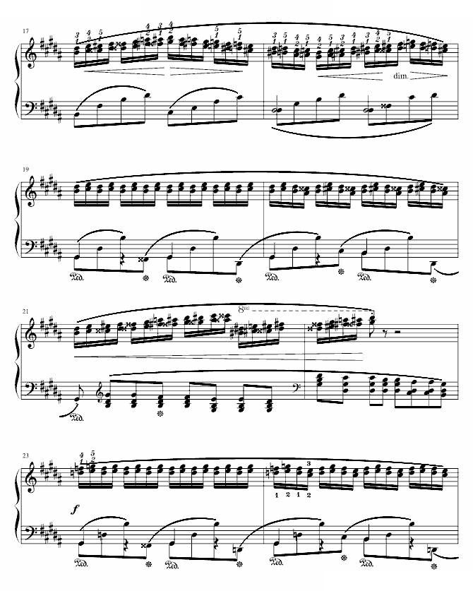 肖邦三度练习曲(op.25 no.6)