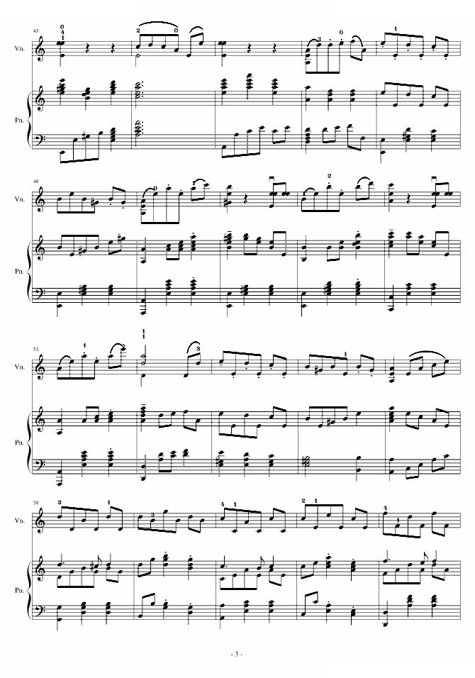 H14-A小调舞曲（For Piano And Violin）