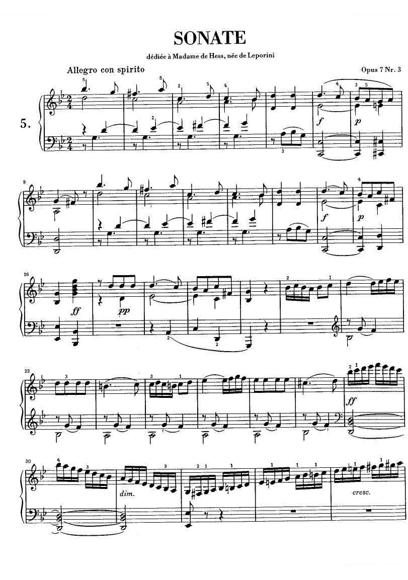 Clementi Sonate op 7 No 3