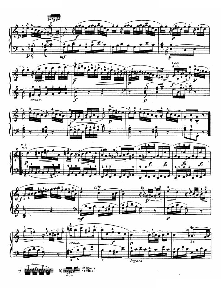 钢琴奏鸣曲 kv330