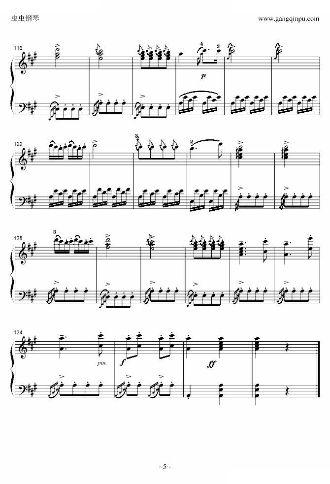 A大调奏鸣曲第三乐章