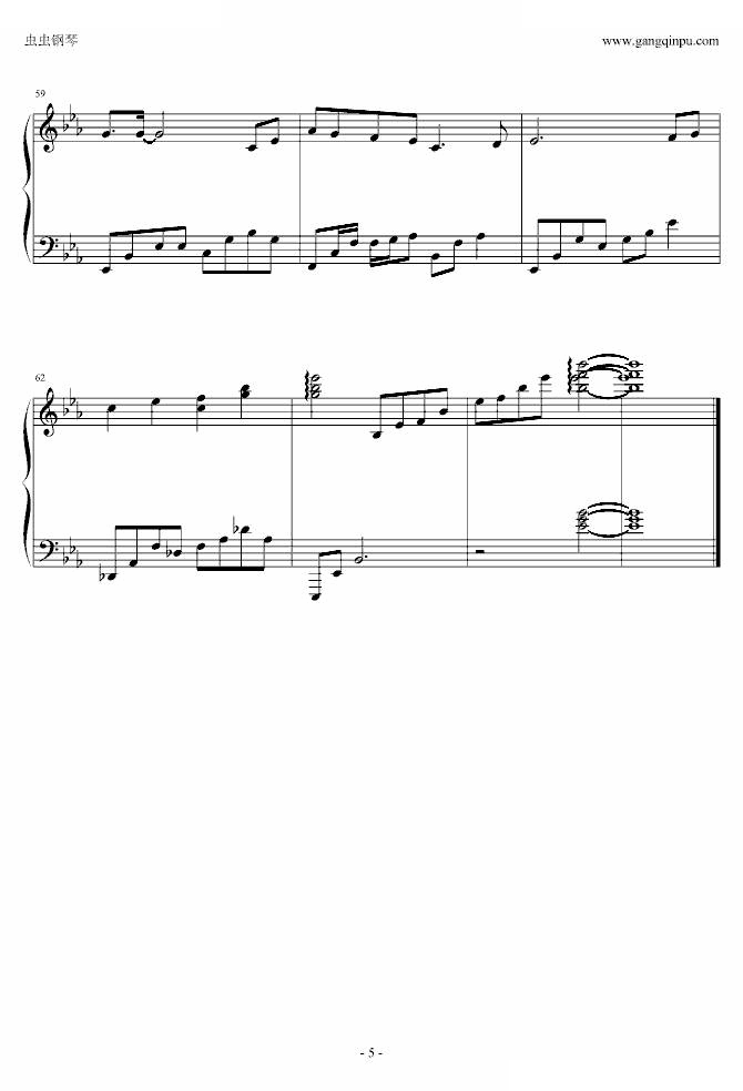 为你钟情---钢琴独奏版