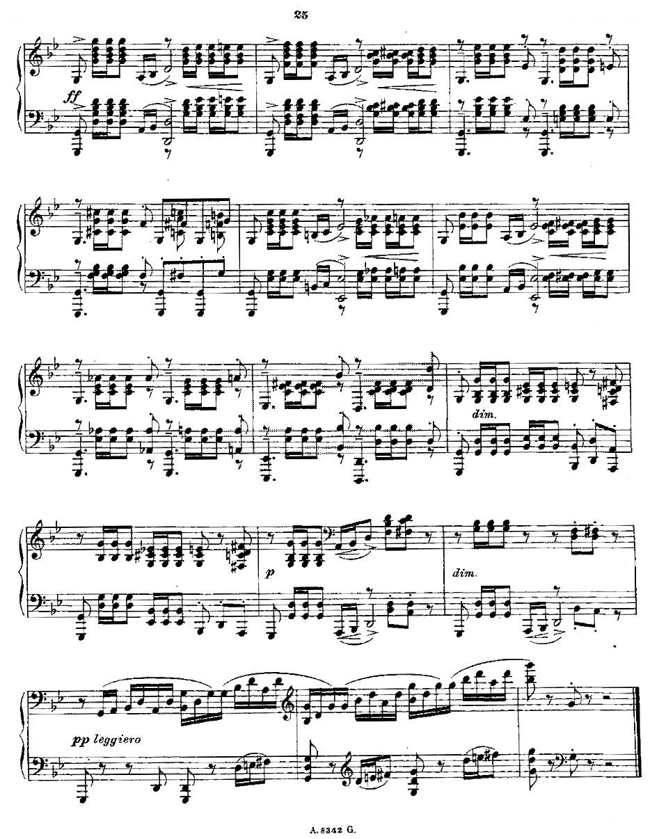 10首前奏曲之五（Rachmaninoff 10 Preludes, Op.23）