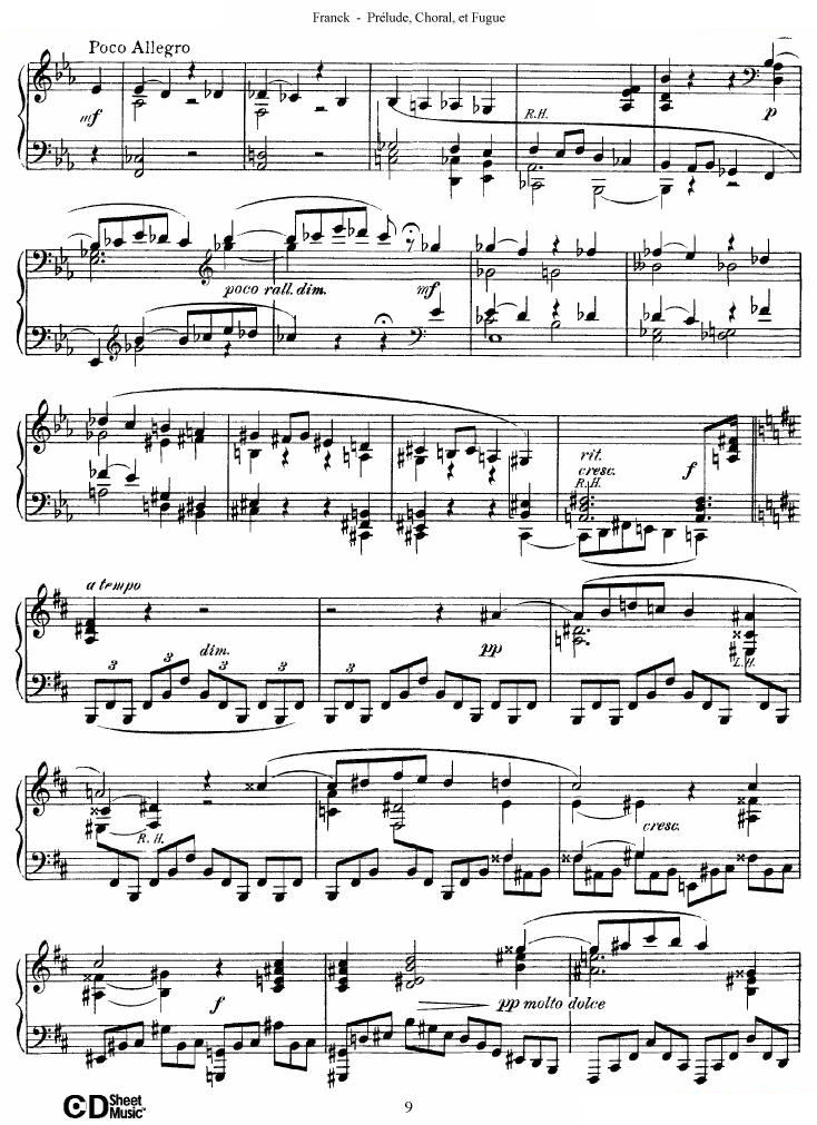 Franck Prélude Choral et Fugue