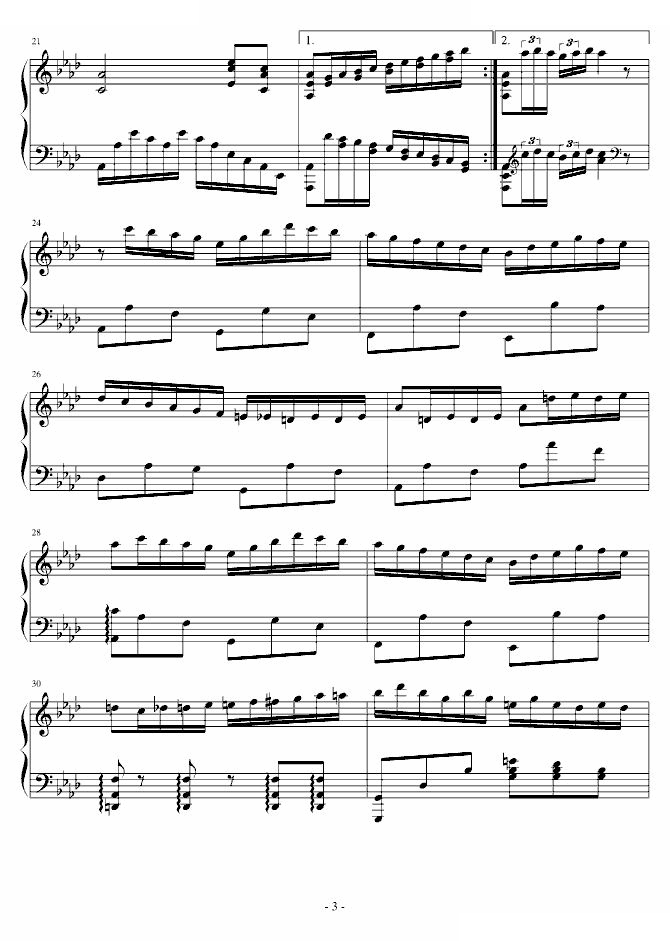 降A大调第六练习曲
