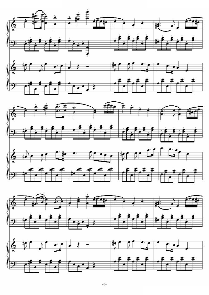 小嬉游曲（双钢琴）